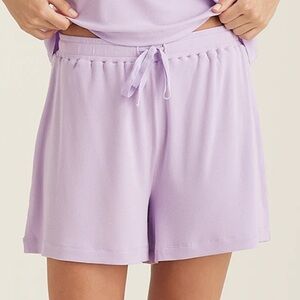 Papinelle Luxe Rib Soft Touch Boxer Short Lavender Size Small
